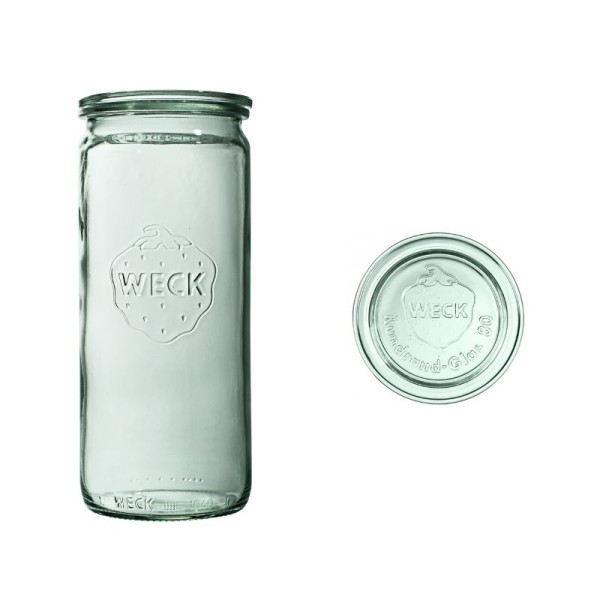 Zavařovací sklenice WECK Cylindric 1040 ml s víčkem 6 ks