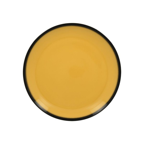 Lea talíř mělký kulatý 24 cm - žlutá