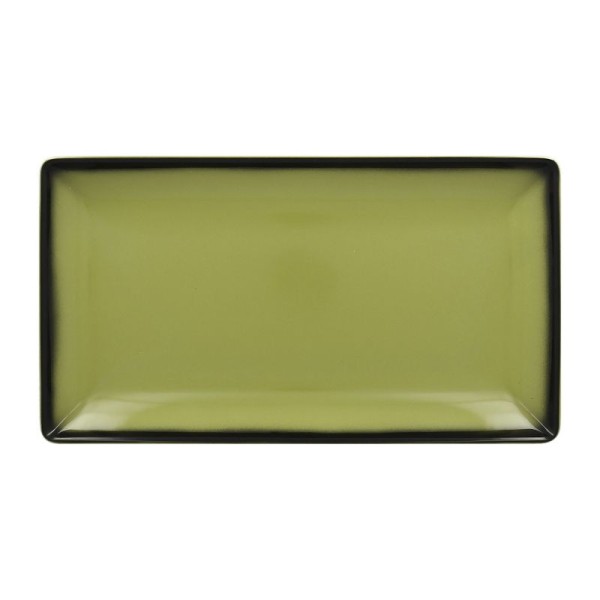 Lea talíř servírovací obdélný 33,5 cm x 18,1 cm - zelená