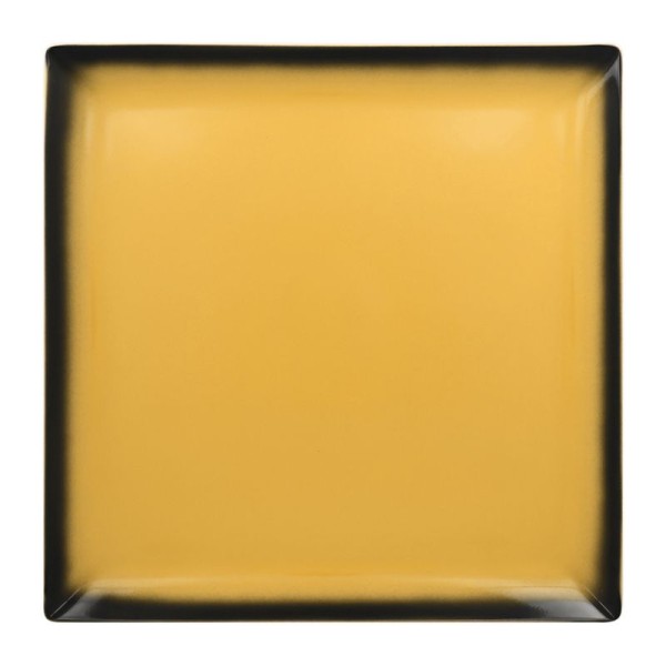 Lea talíř čtvercový 30,2 cm - žlutá