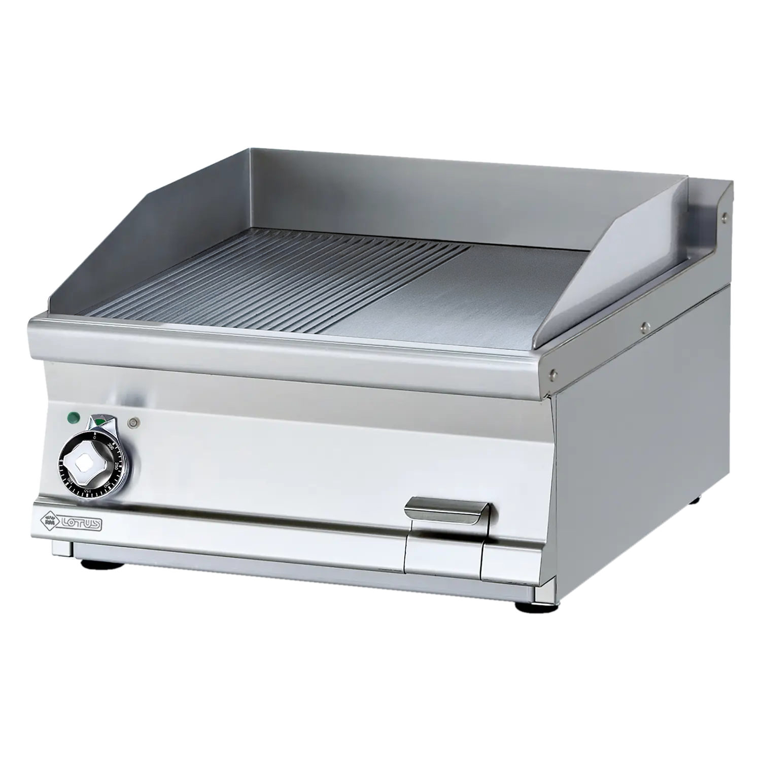 Fry-top griddle plate 59x52 electric combined without cabinet 400 V | RM - FTLRT-76ET