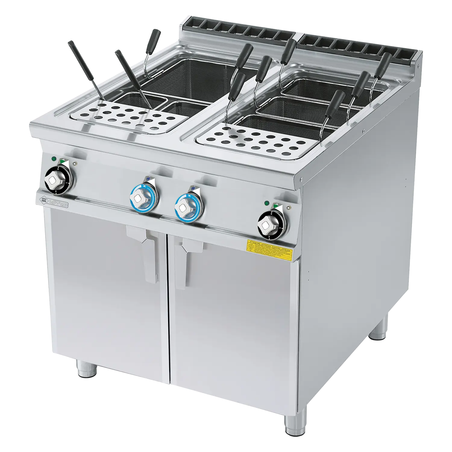 Pasta cooker electric 40 + 40 l with cabinet 400 V | RM - CP-98ET